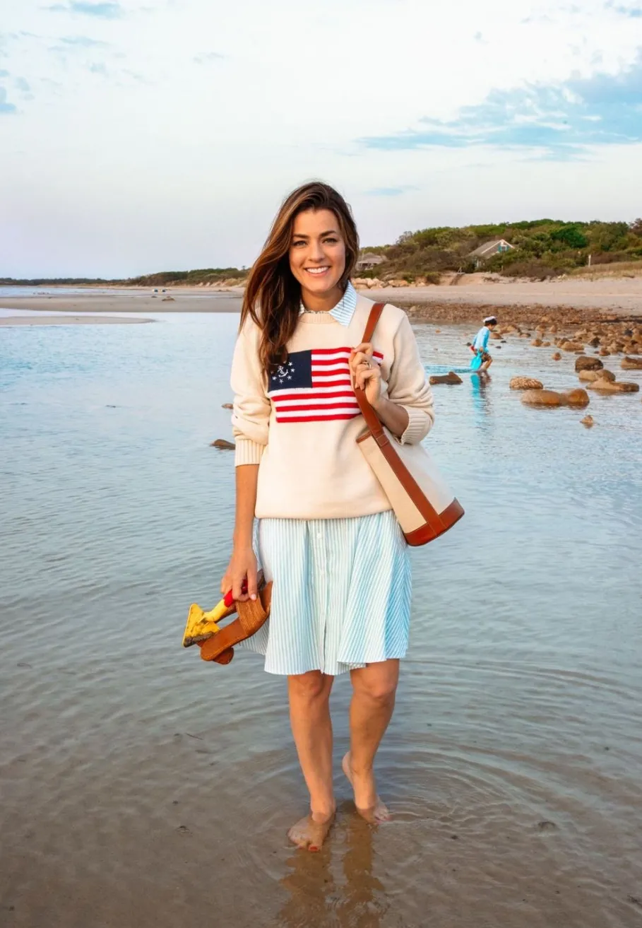 Sale Kiel James Patrick American Yacht Sweater- Cream