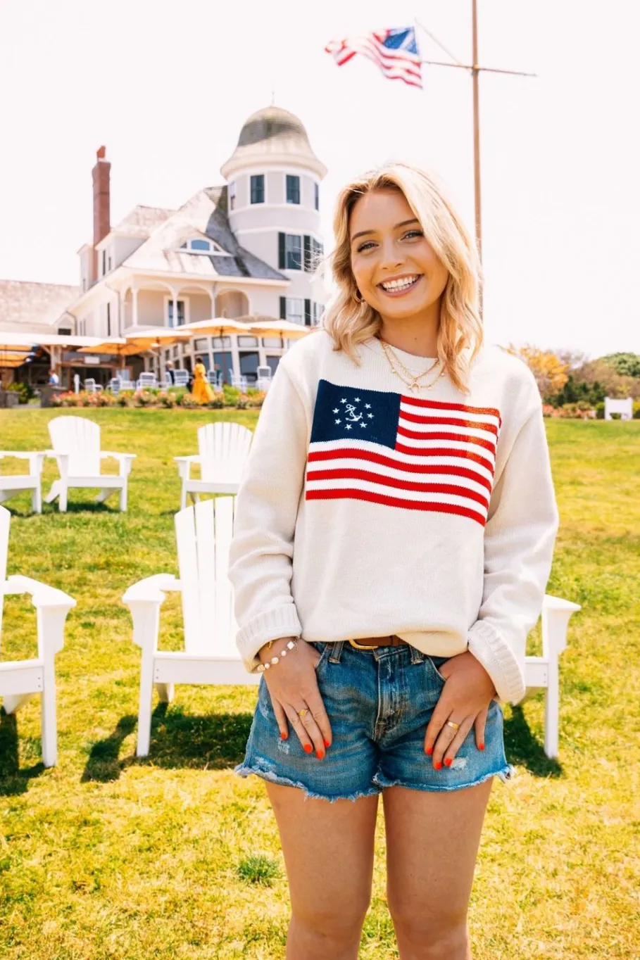 Discount Kiel James Patrick American Yacht Sweater- Cream