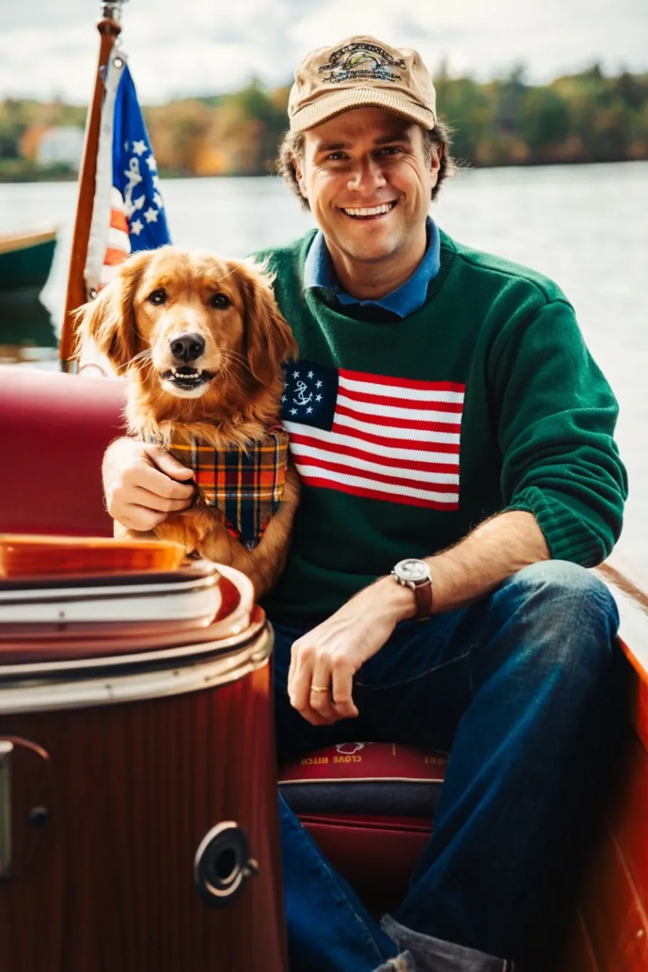 Kiel James Patrick American Yacht Sweater- Green