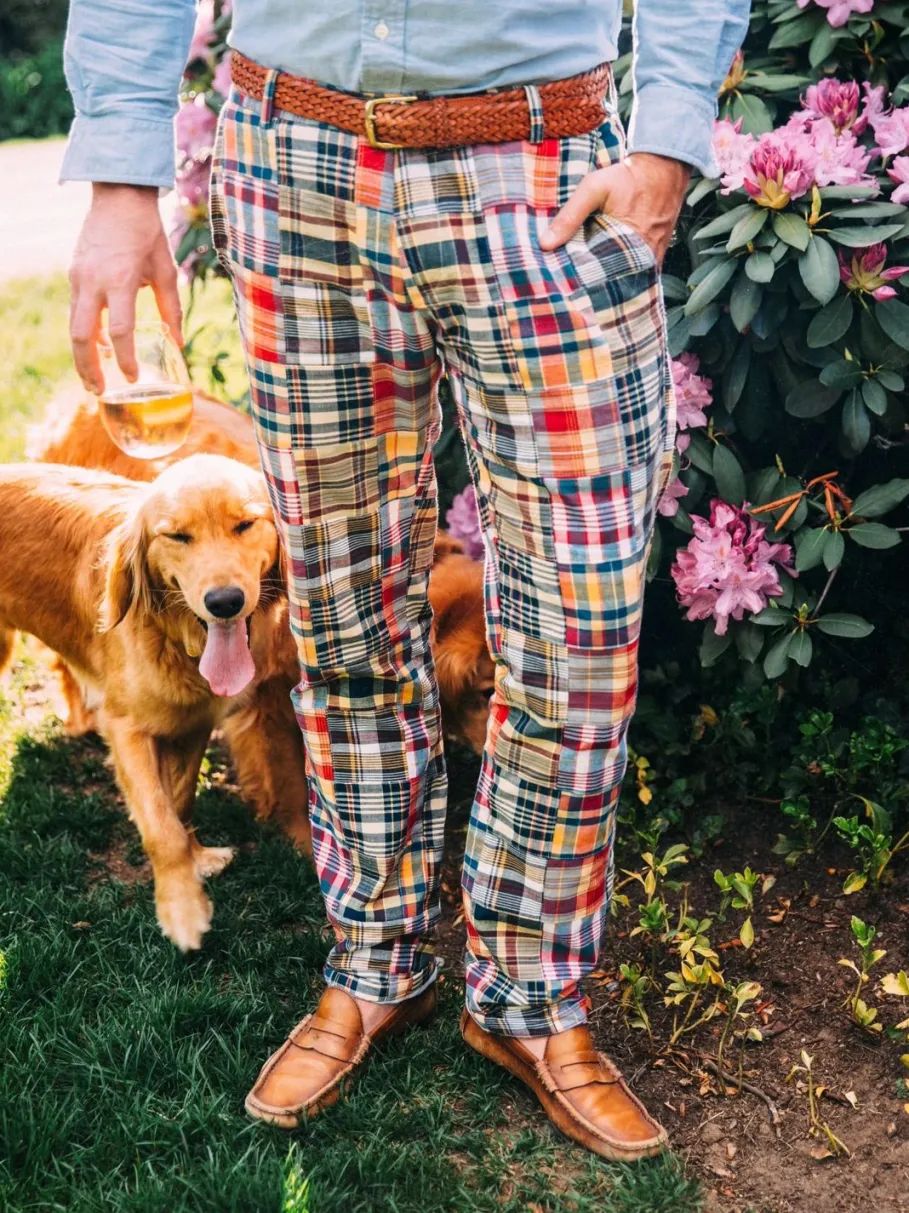 Kiel James Patrick Hyannis Patchwork Madras Pants