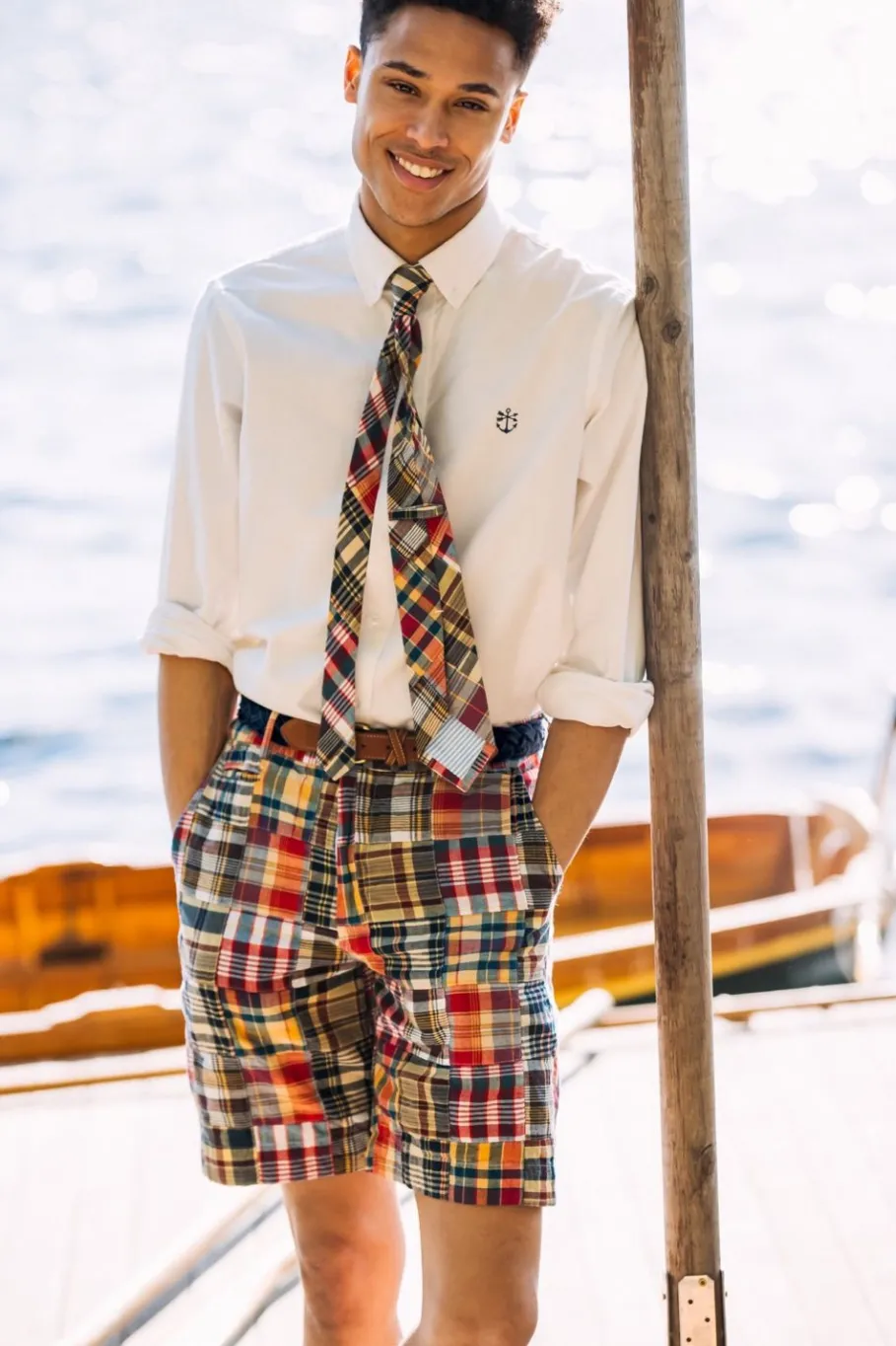 Outlet Kiel James Patrick Hyannis Patchwork Madras Tie