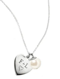 New Kiel James Patrick I Heart Pearls Mom-O-Gram (Sterling Silver)