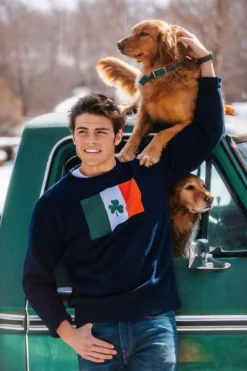 Best Kiel James Patrick Irish Shamrock Flag Sweater