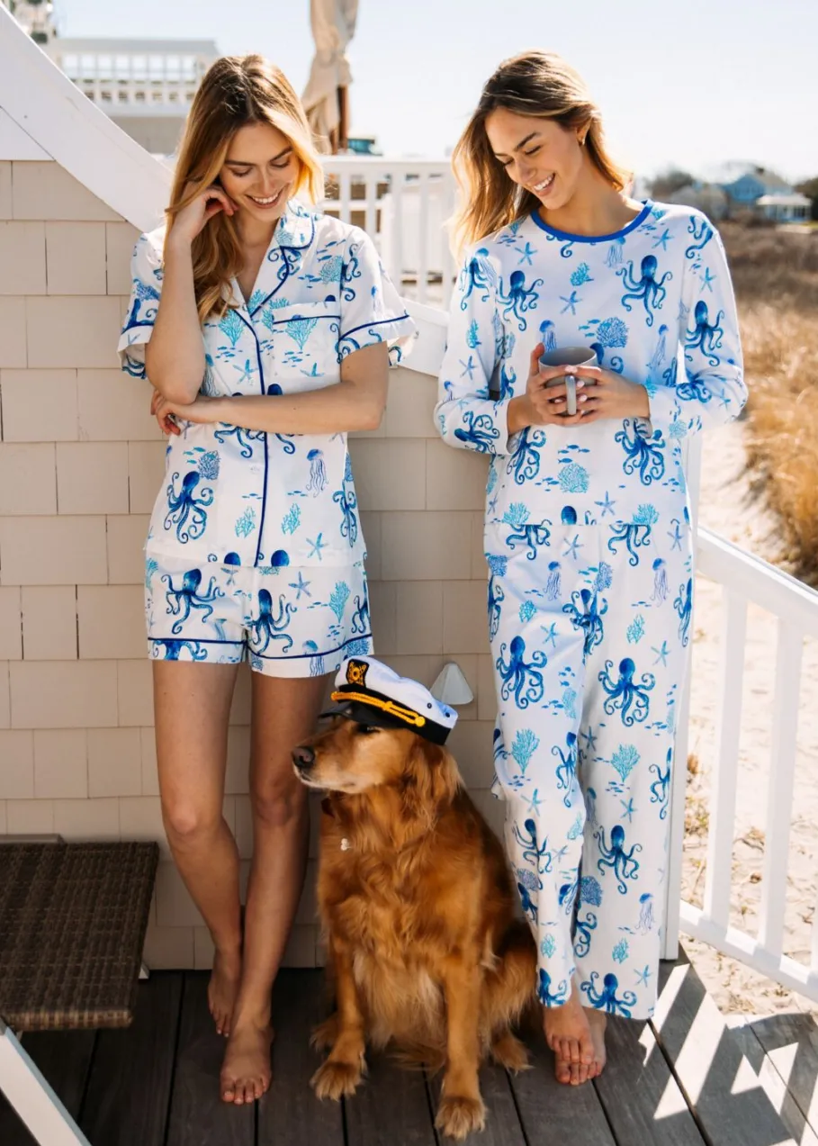 Discount Kiel James Patrick Octopus Garden Long Sleeve Pajama Set