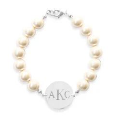 New Kiel James Patrick Pearl Monogram Bracelet