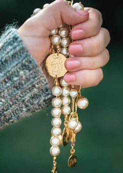 Kiel James Patrick Pearl Monogram Bracelet