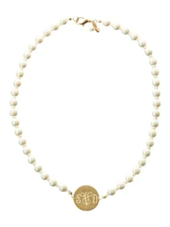 Kiel James Patrick Pearl Monogram Necklace