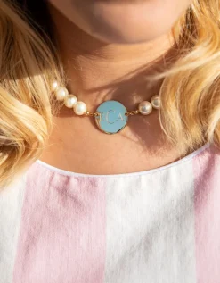 Sale Kiel James Patrick Pearl Monogram Necklace