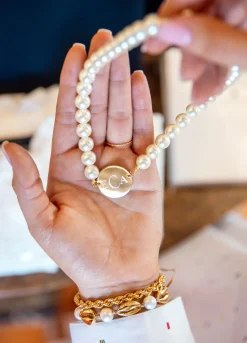 Sale Kiel James Patrick Pearl Monogram Necklace