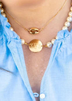 Sale Kiel James Patrick Pearl Monogram Necklace
