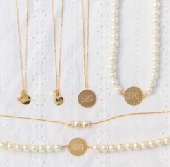 Discount Kiel James Patrick Pearl Monogram Necklace--Class Of 2024