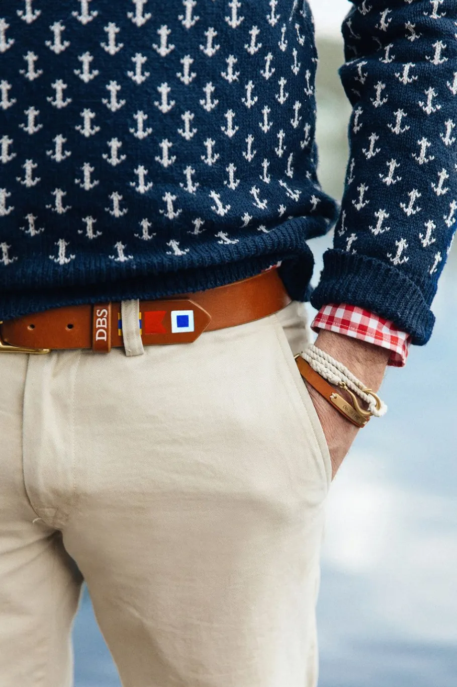 Best Kiel James Patrick Sailor Tattoo Bracelet - Tan