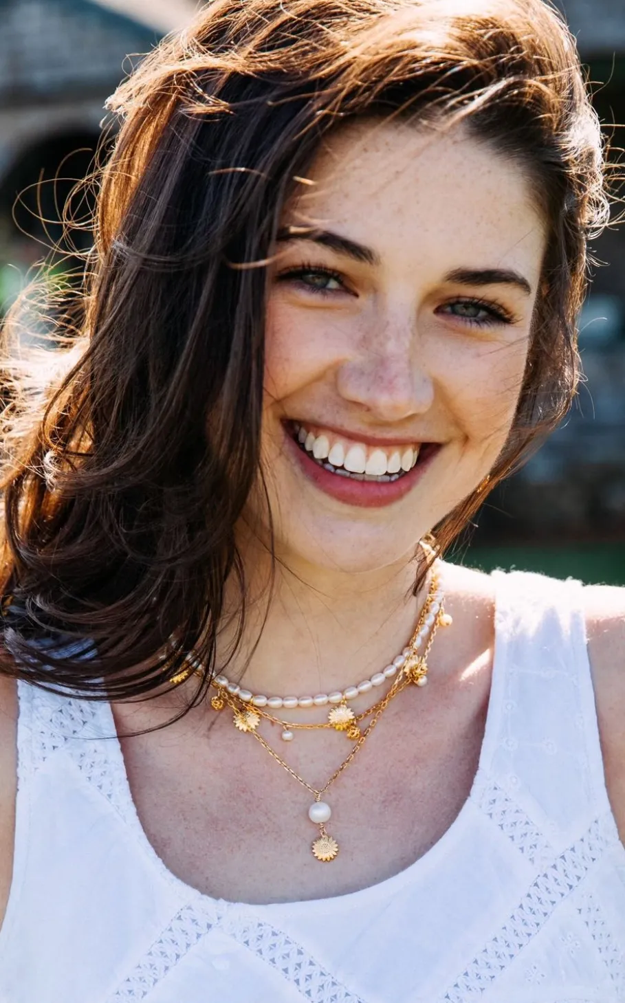 Hot Kiel James Patrick Sunflower Pearl Drop Necklace
