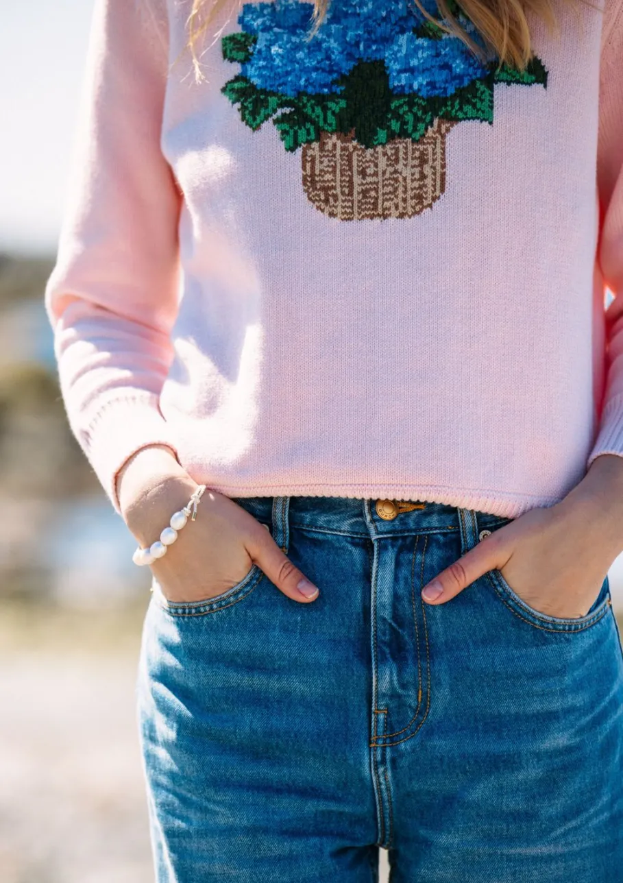 New Kiel James Patrick The Hydrangea Basket Sweater