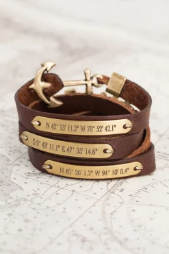 Outlet Kiel James Patrick World Traveler'S Bracelet - Tan